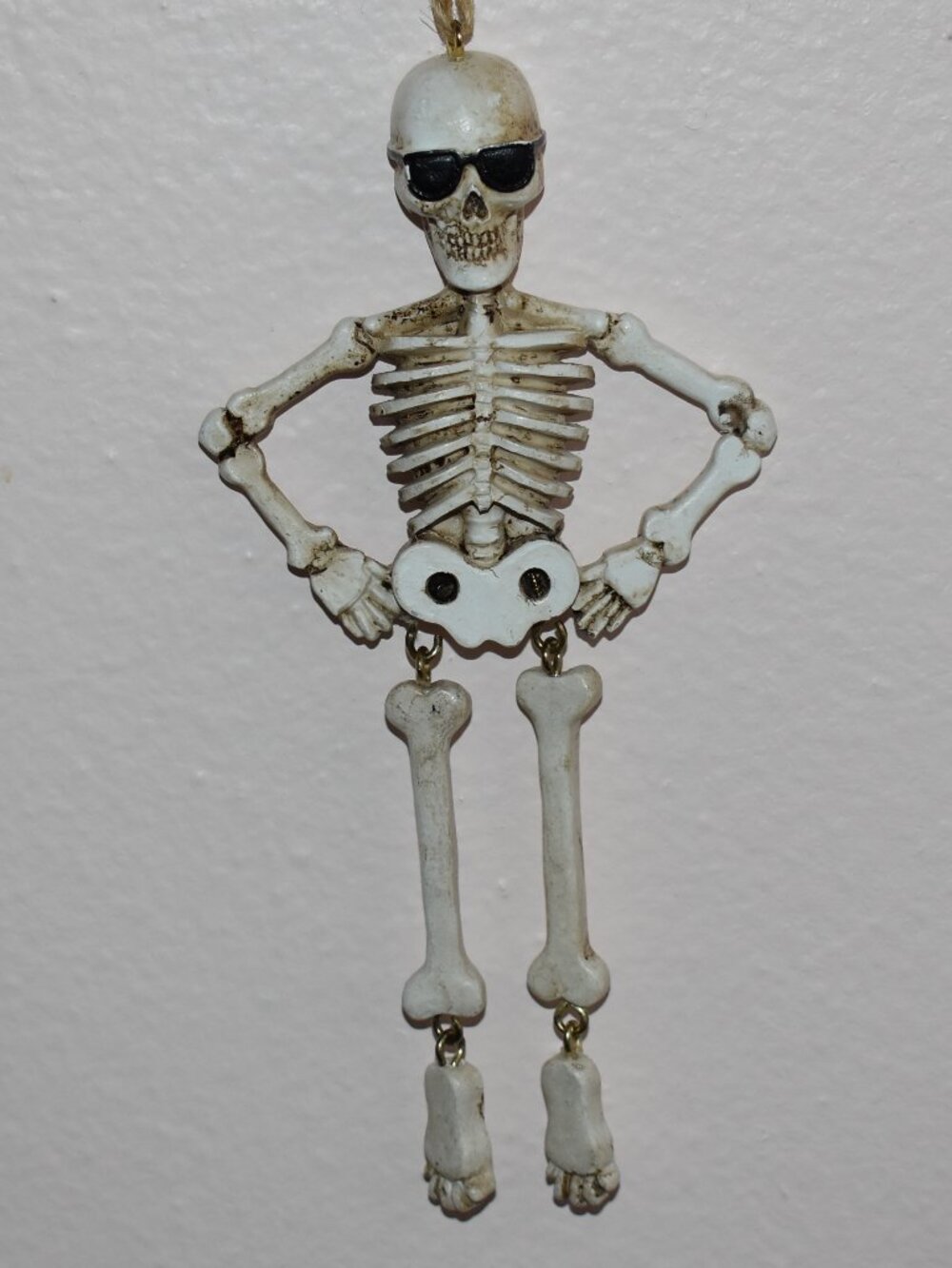 Vintage Halloween Dangle Bones Sunglasses Skeleton Hanging Ornament Gothic Decor
